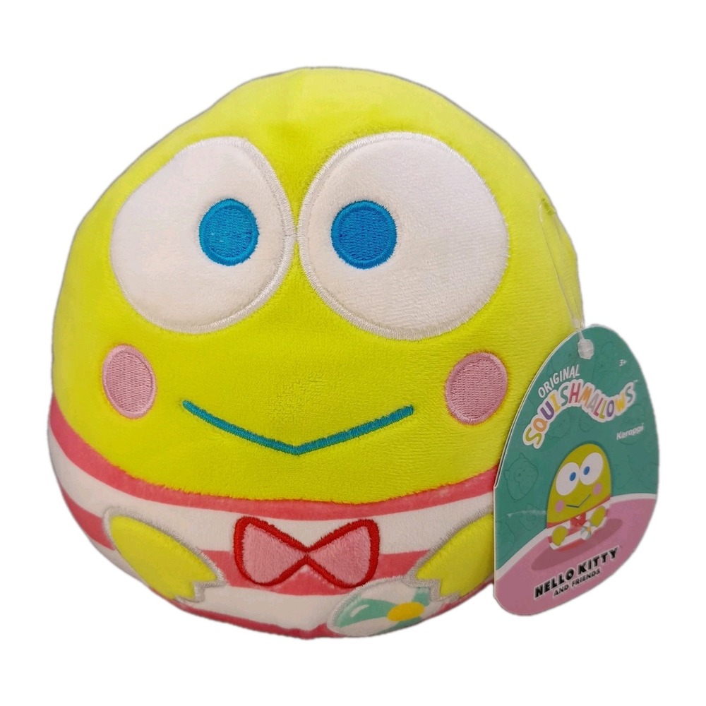 Squishmallows Keroppi 6.5" Hello Kitty & Friends Beach Squad 2023 Plush Toy